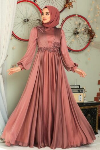 لباس بلند – لباس مجلسی زنانه نوا استایل Neva Style با کد EGS-21630