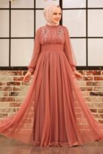 لباس بلند – لباس مجلسی زنانه نوا استایل Neva Style با کد EGS-22070