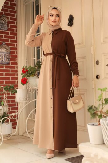 لباس بلند – لباس مجلسی زنانه نوا استایل Neva Style با کد NWK-3437