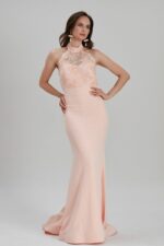 لباس بلند – لباس مجلسی زنانه نوا استایل Neva Style با کد ALC-7385