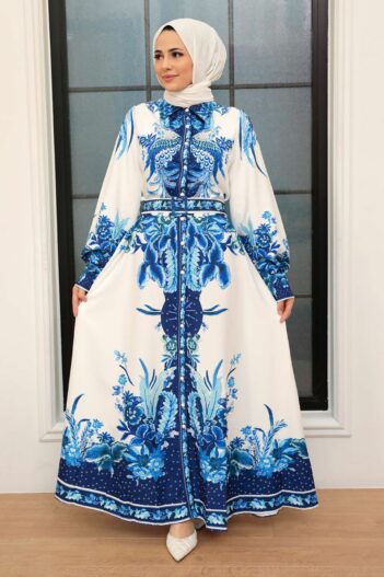 لباس بلند – لباس مجلسی زنانه نوا استایل Neva Style با کد JNF-21306