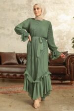 لباس بلند – لباس مجلسی زنانه نوا استایل Neva Style با کد OZD-3856