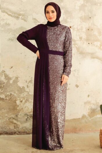 لباس بلند – لباس مجلسی زنانه نوا استایل Neva Style با کد FY-25851
