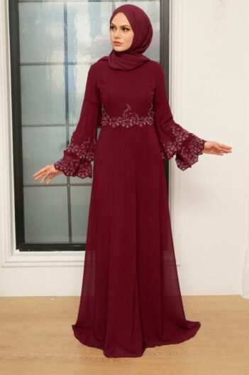 لباس بلند – لباس مجلسی زنانه نوا استایل Neva Style با کد PPL-9181