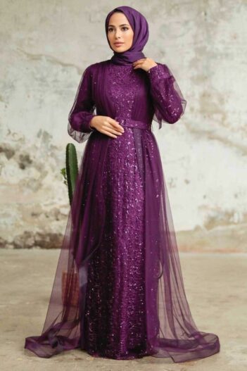 لباس بلند – لباس مجلسی زنانه نوا استایل Neva Style با کد ARM-56291