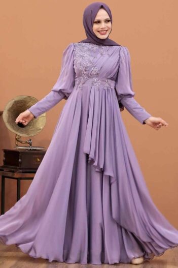 لباس بلند – لباس مجلسی زنانه نوا استایل Neva Style با کد EGS-21930
