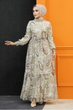 لباس بلند – لباس مجلسی زنانه نوا استایل Neva Style با کد OZD-33561
