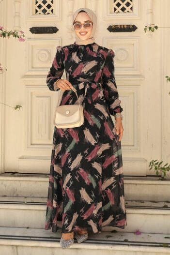 لباس بلند – لباس مجلسی زنانه نوا استایل Neva Style با کد OZD-27930