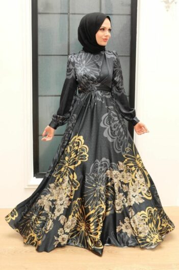لباس بلند – لباس مجلسی زنانه نوا استایل Neva Style با کد OZD-3432