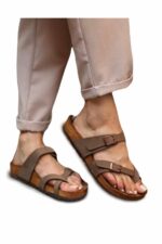 دمپایی زنانه بیرکن استاک Birkenstock با کد 071061-Kahve-v6