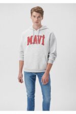 سویشرت مردانه ماوی Mavi با کد MAVİ Baskılı Kapüşonlu Gri Sweatshirt