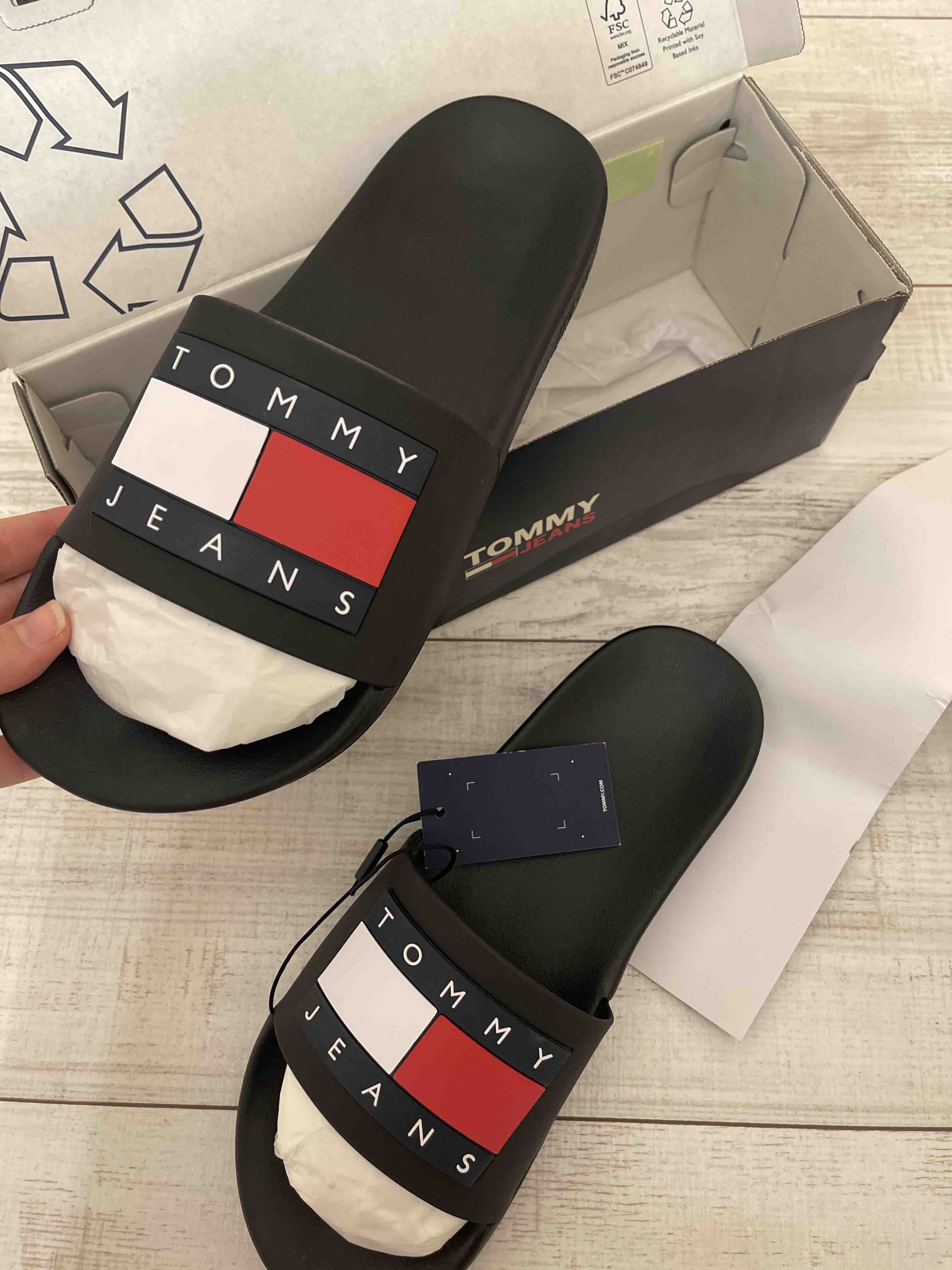 دمپایی مردانه تامی هیلفیگر Tommy Hilfiger اورجینال EM0EM01191BDSSiyah photo review