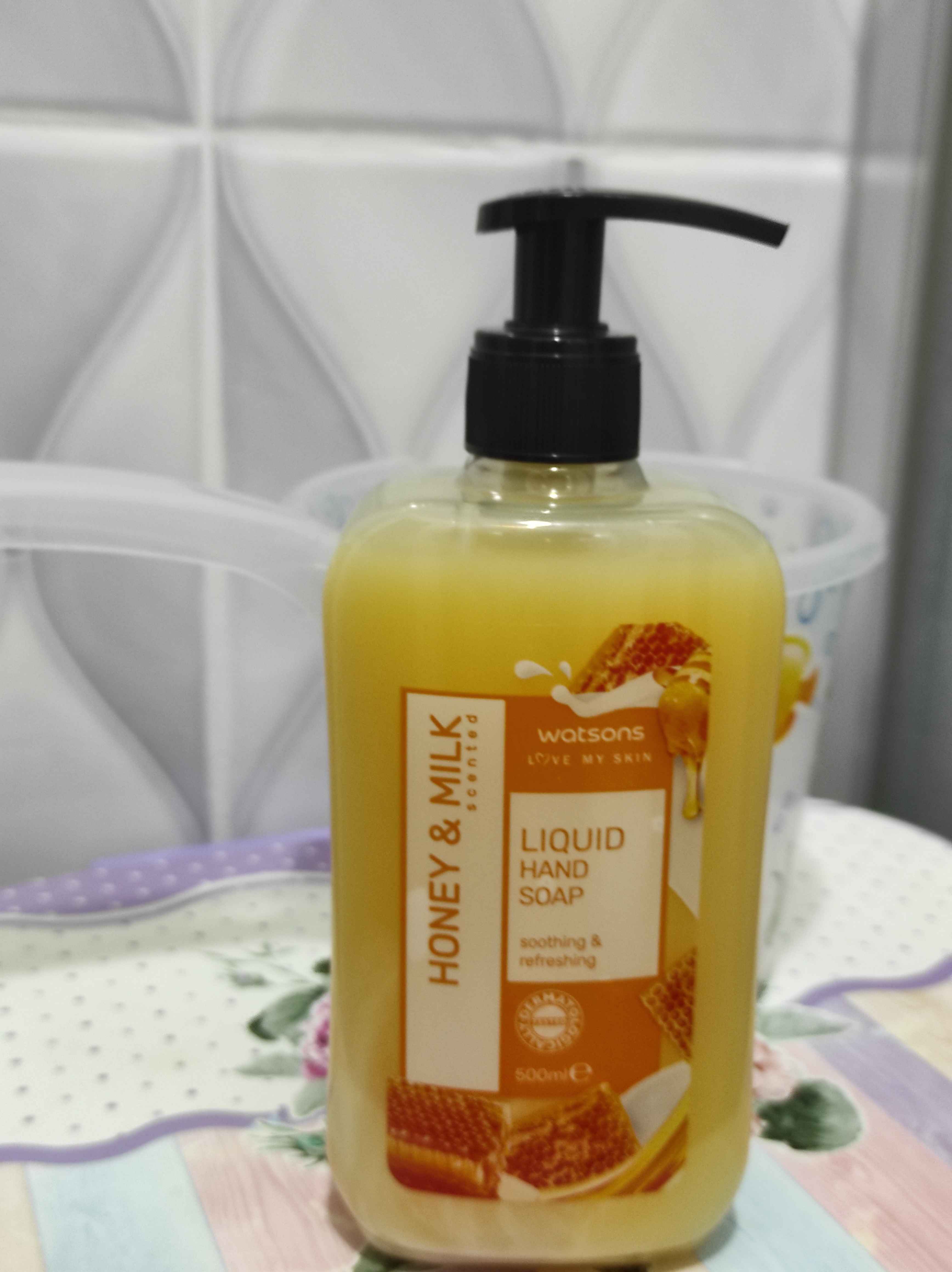 صابون مایع  واتسون Watsons اورجینال Cream Hand Wash Honey & Milk photo review