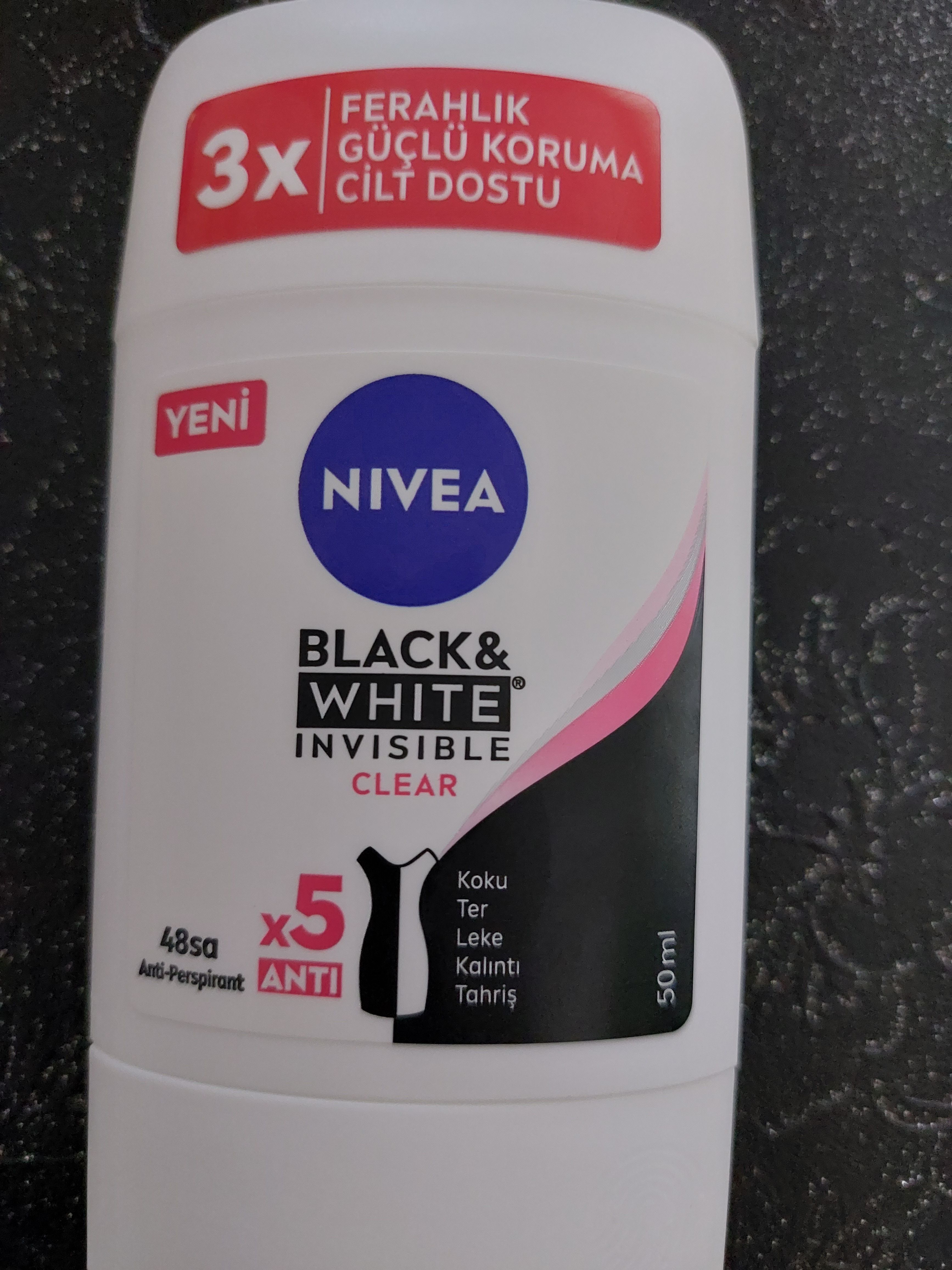 دئودورانت ve Roll On زنانه نیووا اورجینال Nivea Bayan Invisible Black White Clear photo review