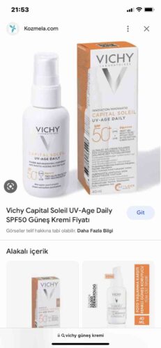 ضد آفتاب صورت  ویشی Vichy اورجینال 3337875795265 photo review