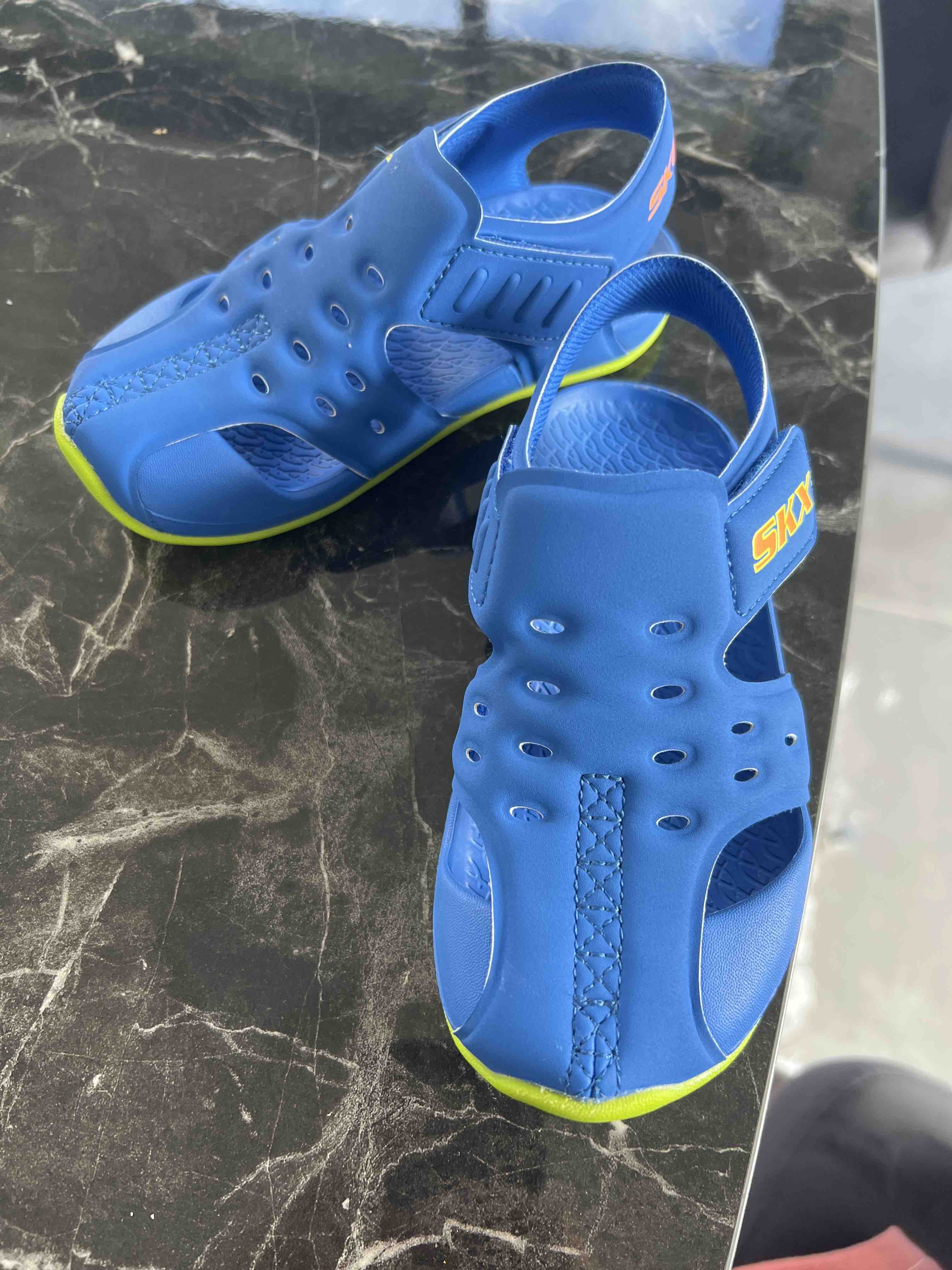 صندل پسرانه اسکیچرز Skechers اورجینال 92330N BLLM photo review