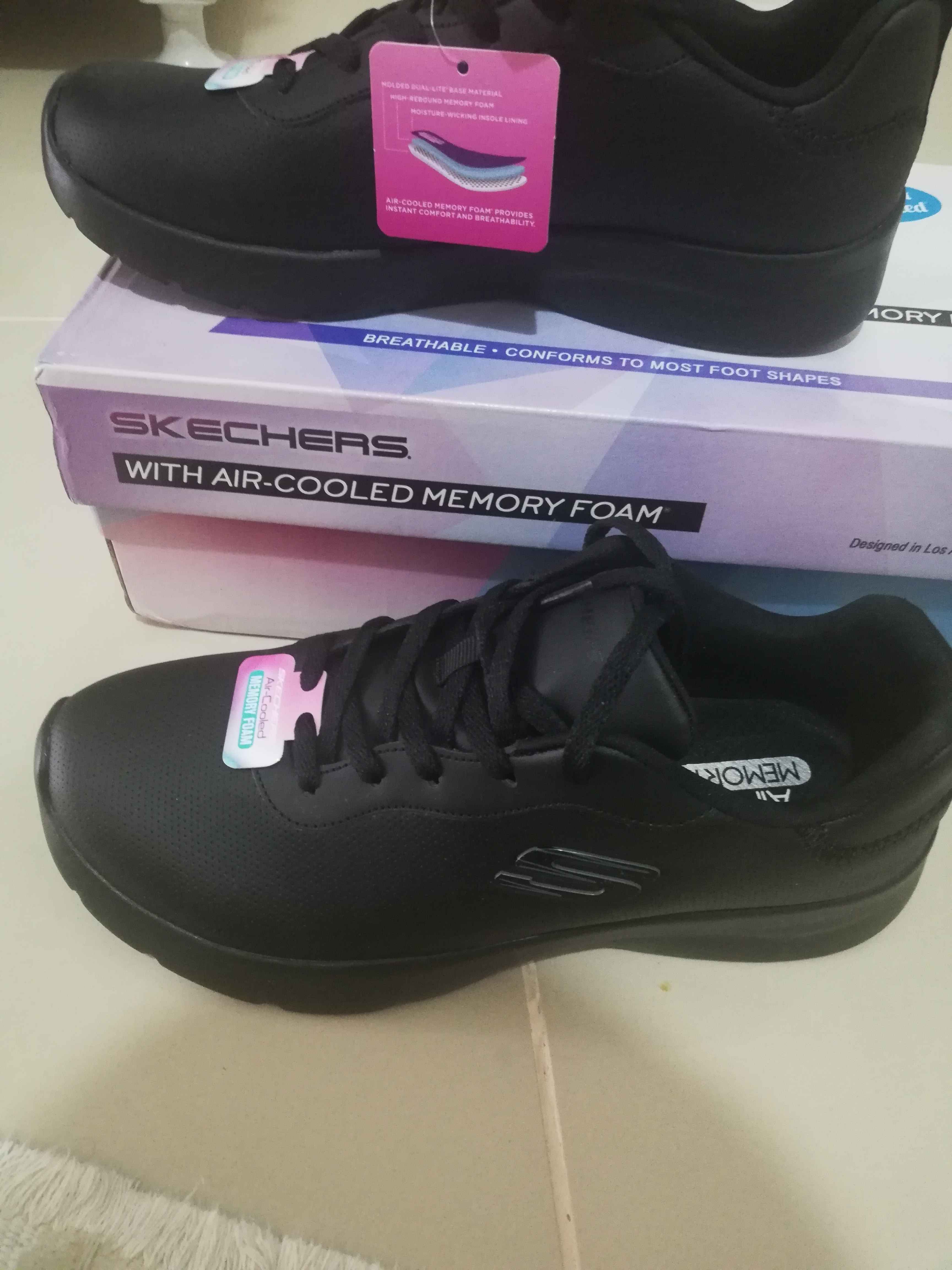 اسنیکر زنانه اسکیچرز Skechers اورجینال 88888368TK BBK photo review