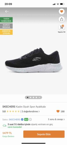 کتانی تمرین و دویدن زنانه اسکیچرز Skechers اورجینال 149990 BKW photo review