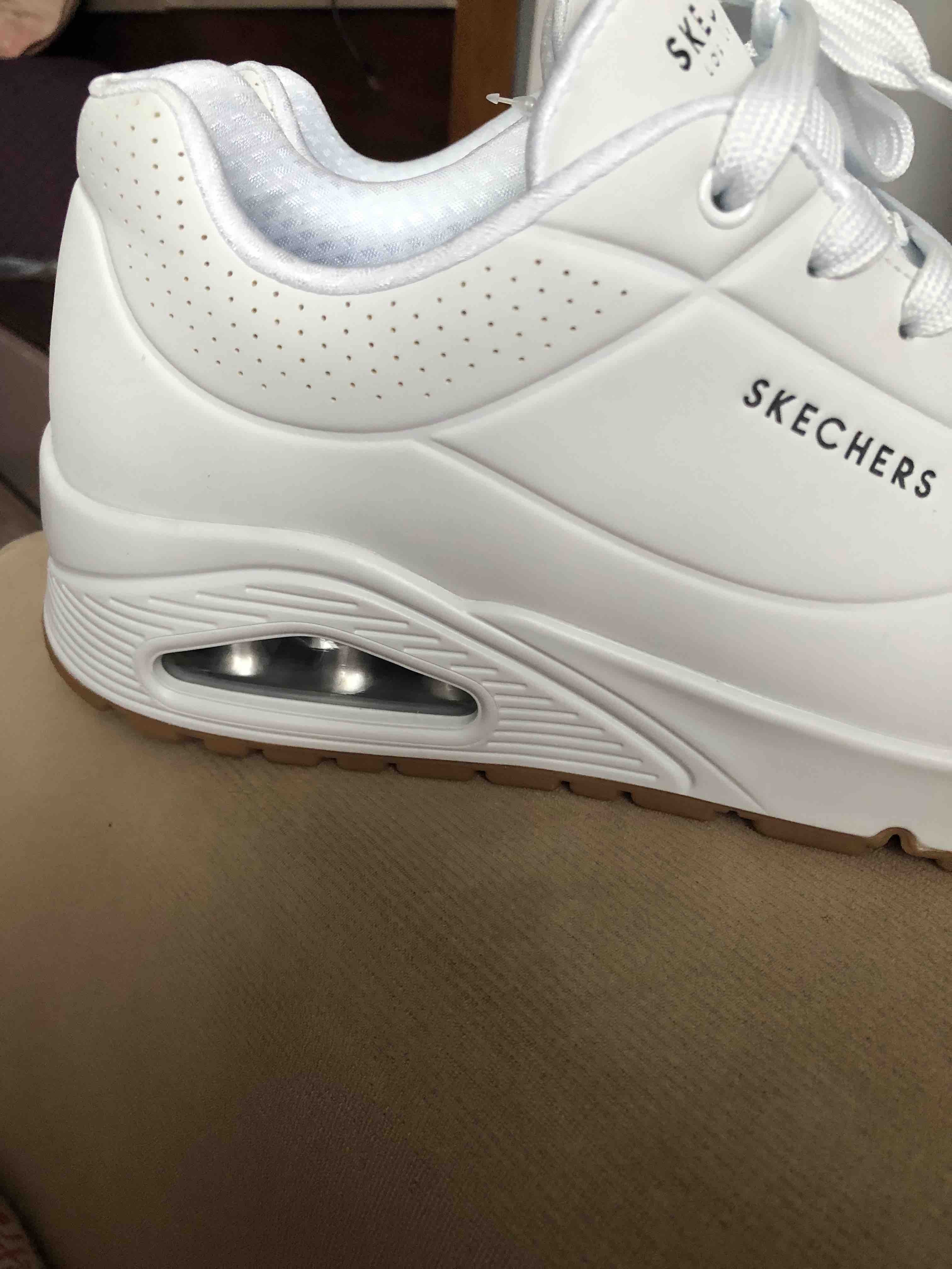 کتانی تمرین و دویدن مردانه اسکیچرز Skechers اورجینال 52458 WHT photo review