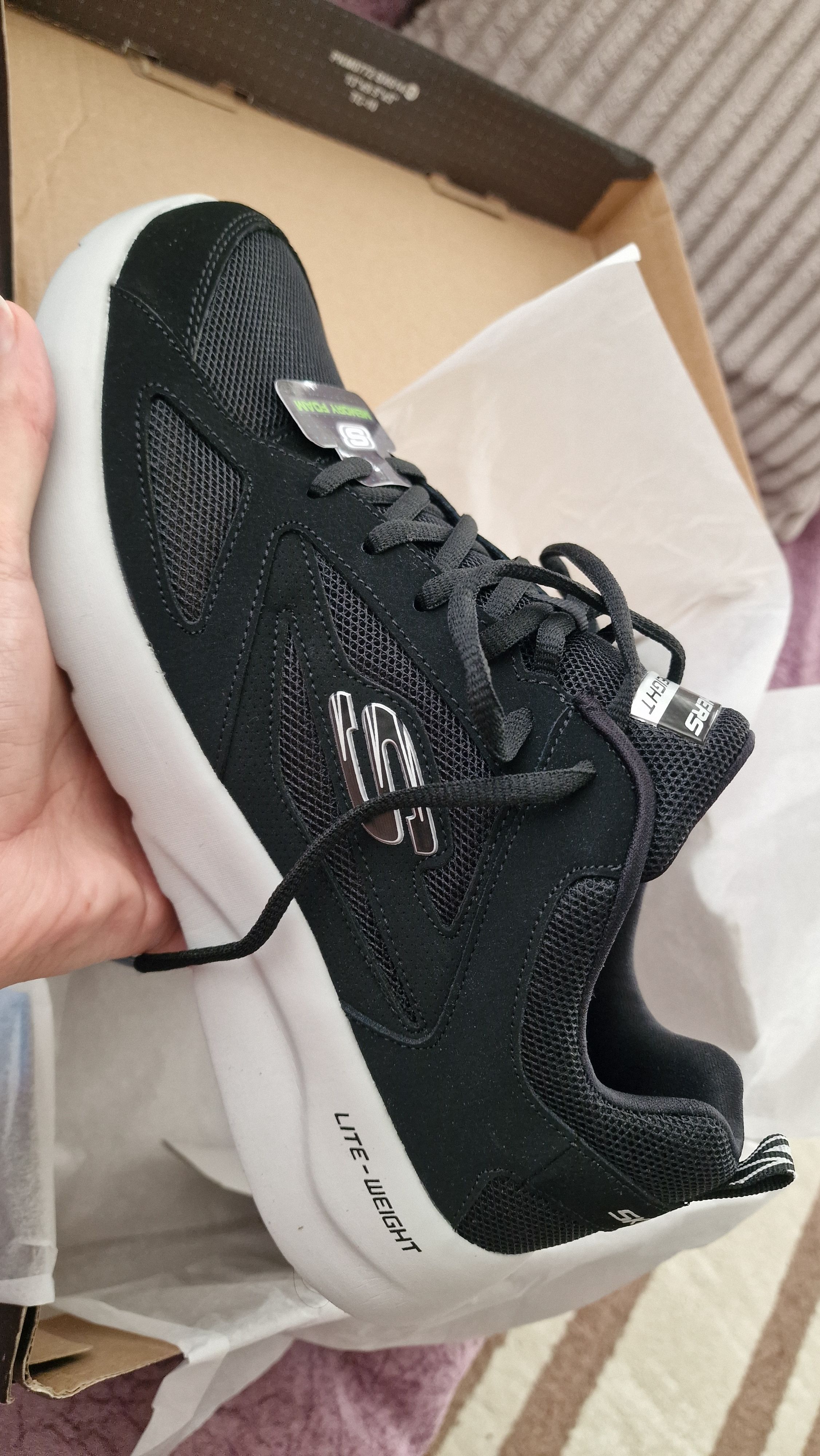 اسنیکر مردانه اسکیچرز Skechers اورجینال 58363_BLK photo review