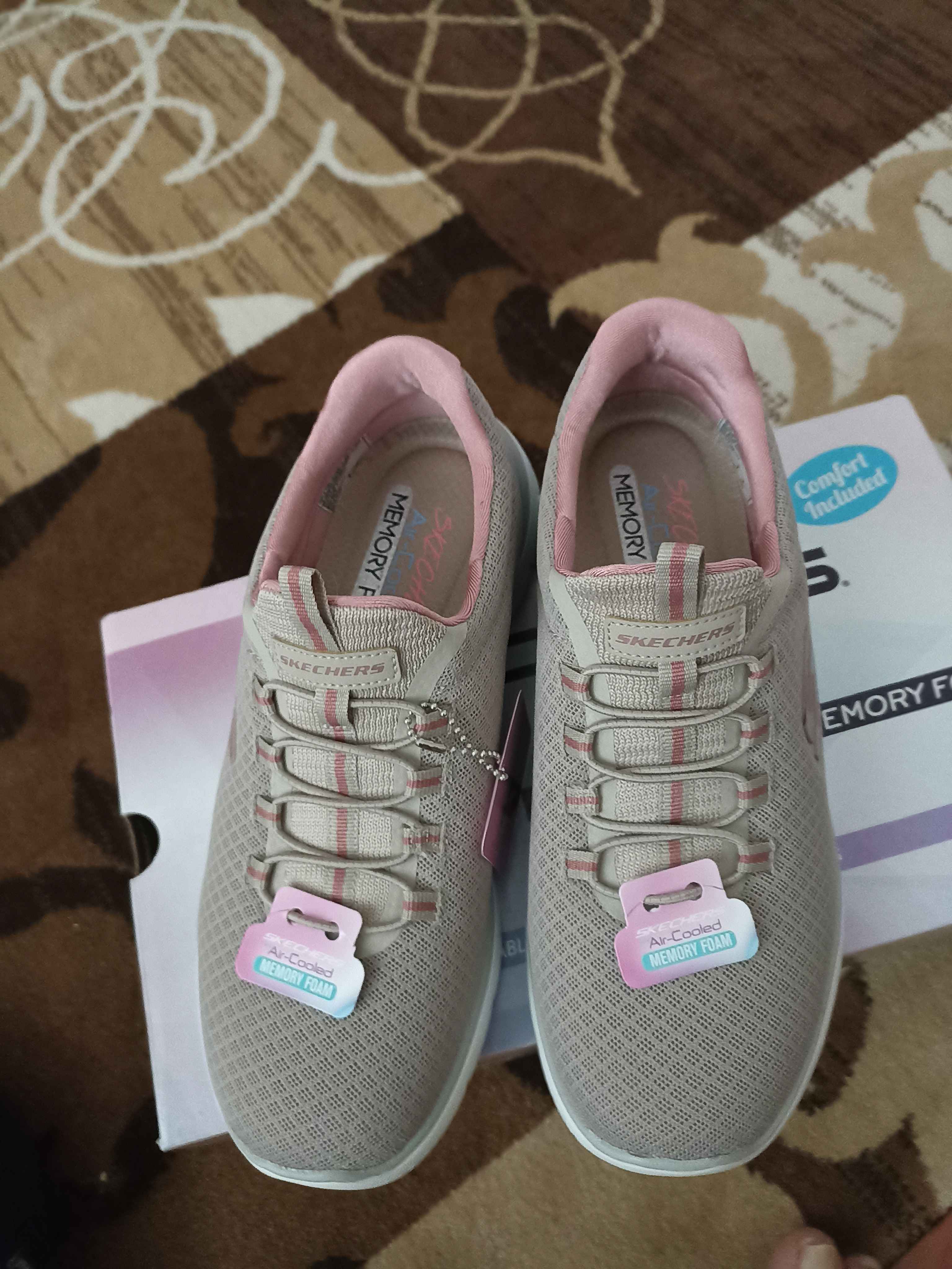 کتانی تمرین و دویدن زنانه اسکیچرز Skechers اورجینال 12980TK TPPK photo review