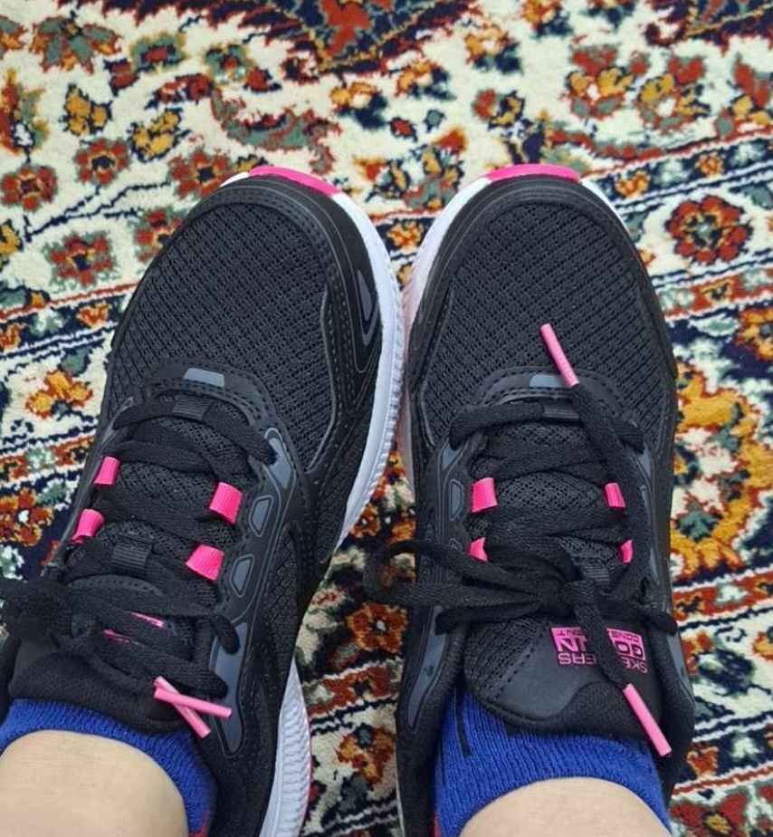 اسنیکر زنانه اسکیچرز Skechers اورجینال 128075 BKPK photo review