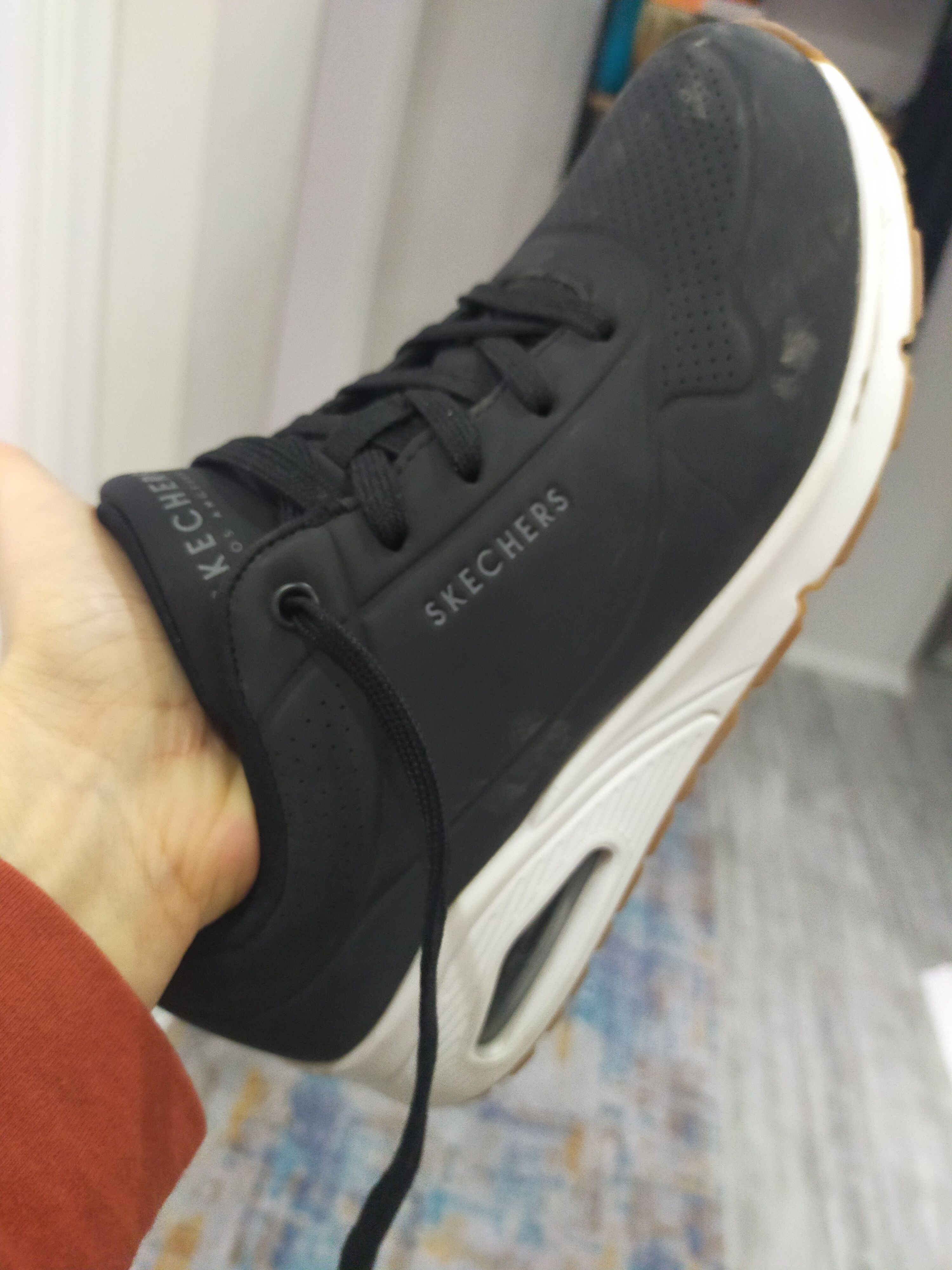 اسنیکر زنانه اسکیچرز Skechers اورجینال 73690 BLK photo review