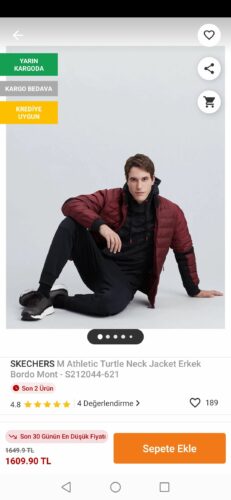 کاپشن مردانه اسکیچرز Skechers اورجینال S212044-621 photo review