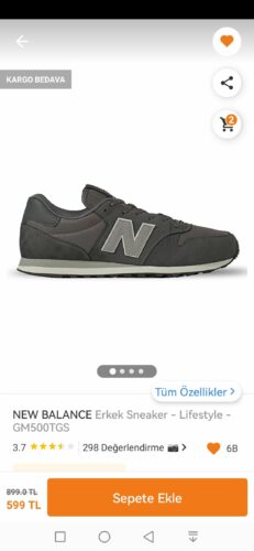 اسنیکر مردانه نیوبالانس New Balance اورجینال GM500TGS photo review