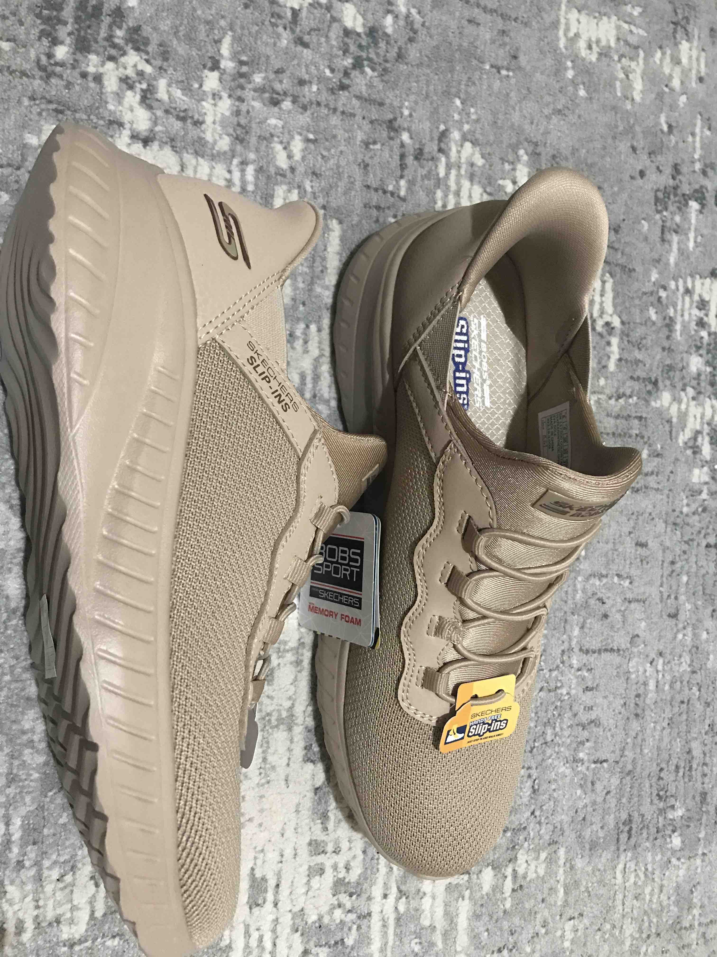 کتانی تمرین و دویدن زنانه اسکیچرز Skechers اورجینال 117500 TAN photo review